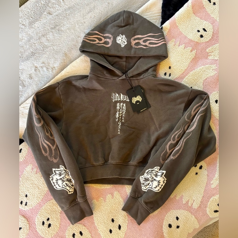 Darc Sport - Rare Moth Flame Cropped Hoodie